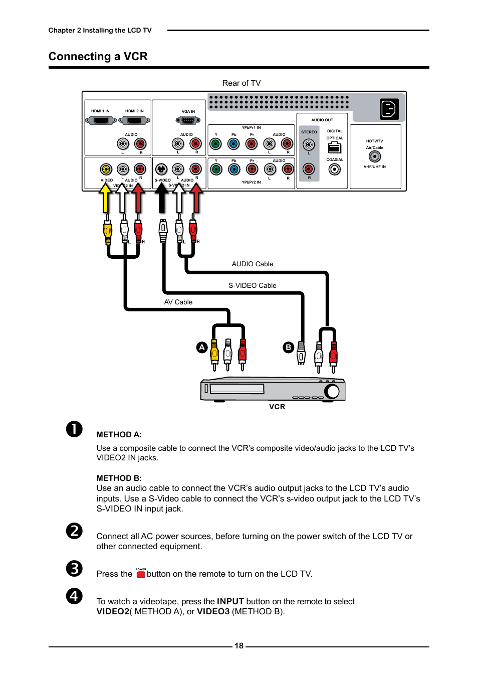 Connecting a vcr | Memorex MLT3221 User Manual | Page 22 / 53