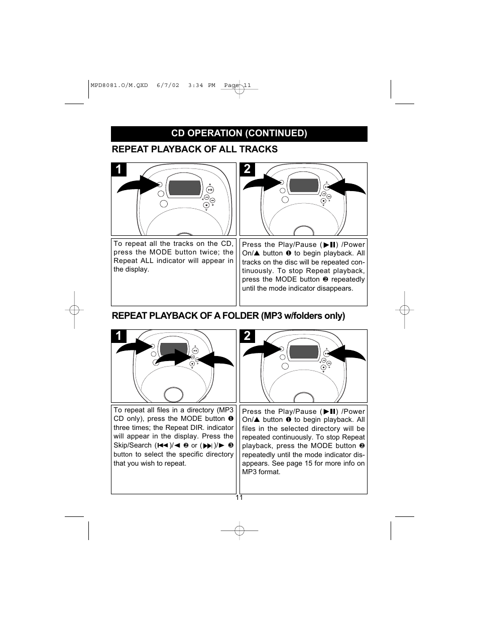 Memorex MPD8081 User Manual | Page 12 / 23