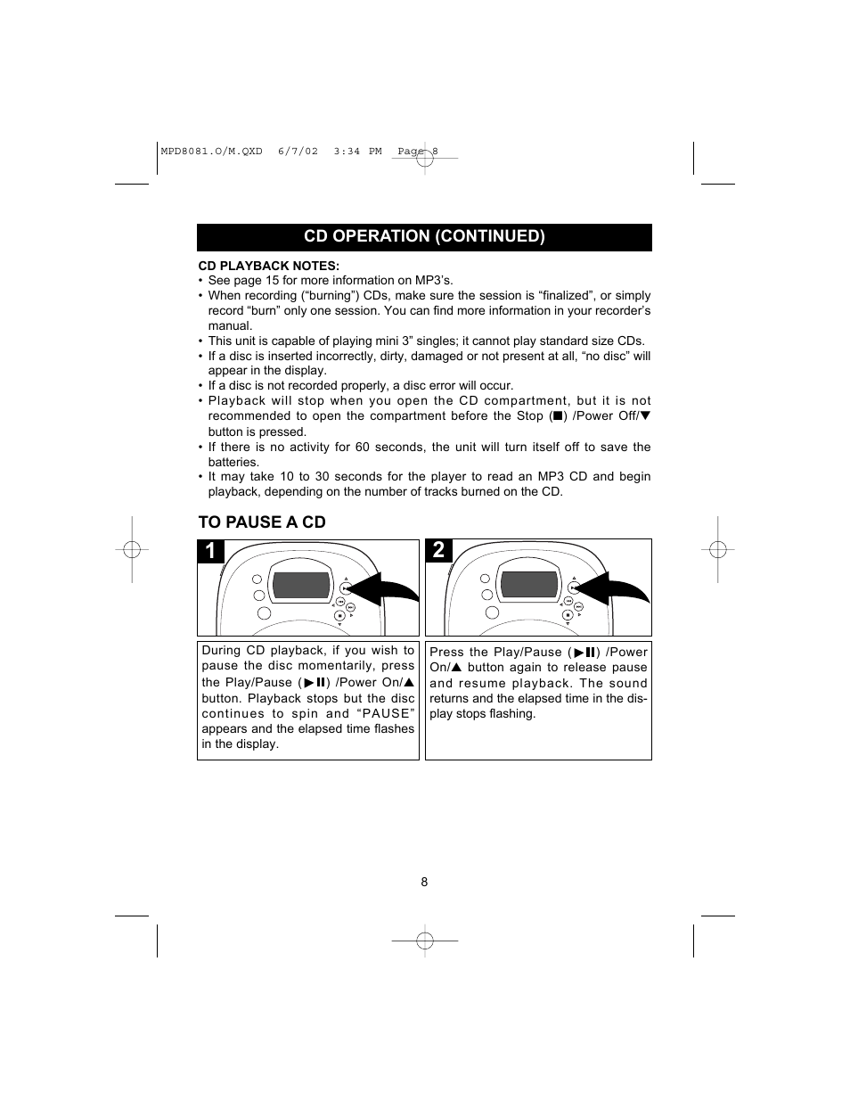 Memorex MPD8081 User Manual | Page 9 / 23