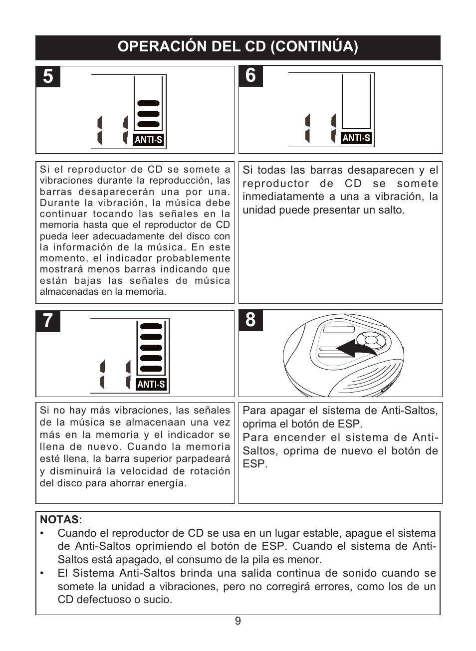 Operación del cd (continúa) | Memorex MD6460 User Manual | Page 27 / 34