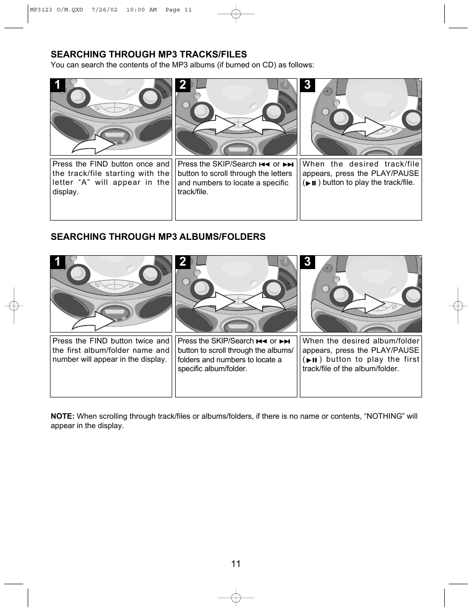 Memorex MP3123 User Manual | Page 12 / 16