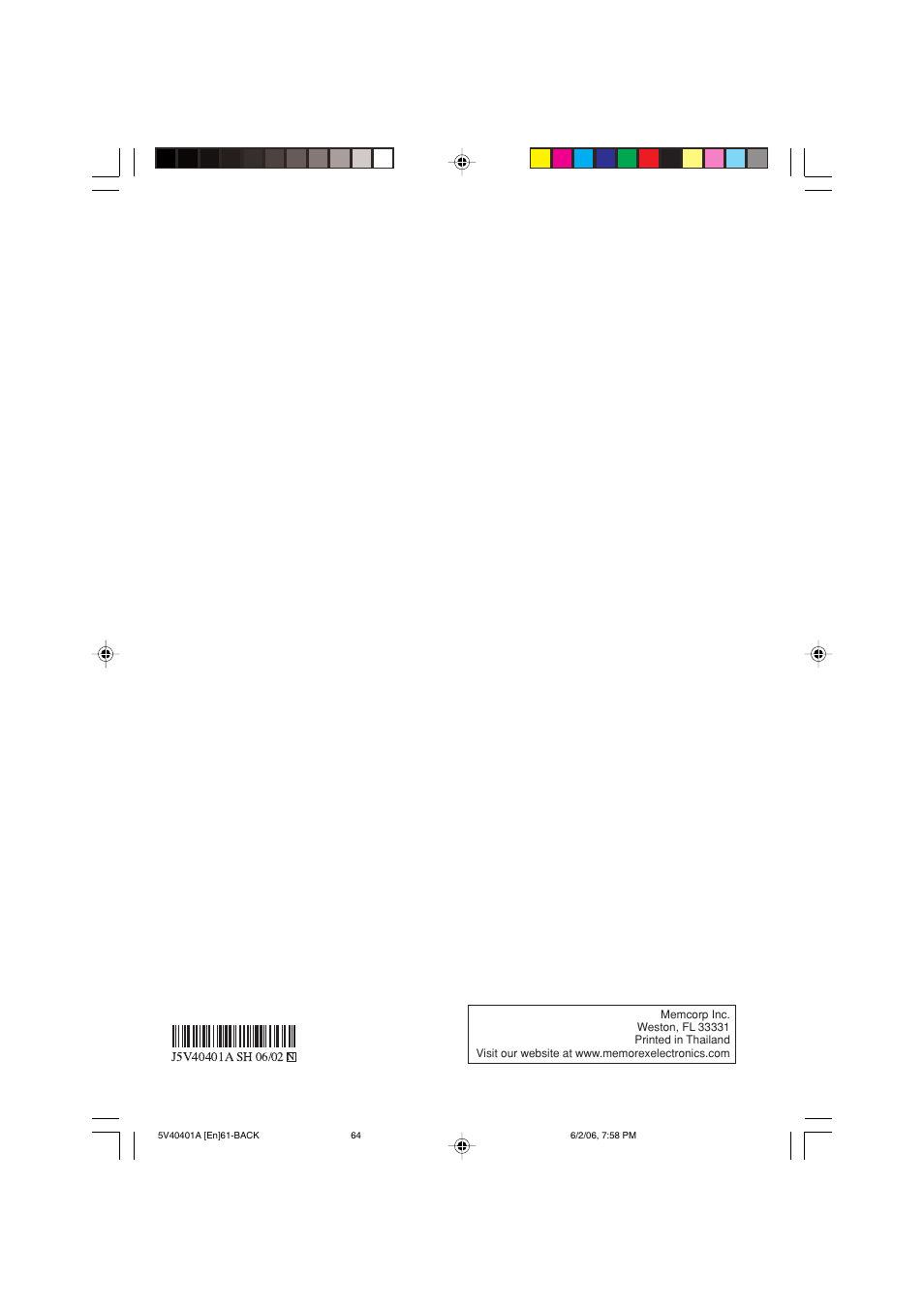 Memorex MVDT2002A User Manual | Page 65 / 65