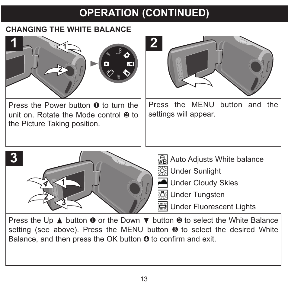 Operation (continued) | Memorex MCC215 User Manual | Page 14 / 48