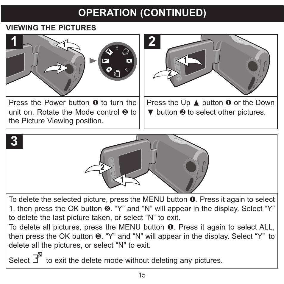 Operation (continued) | Memorex MCC215 User Manual | Page 16 / 48