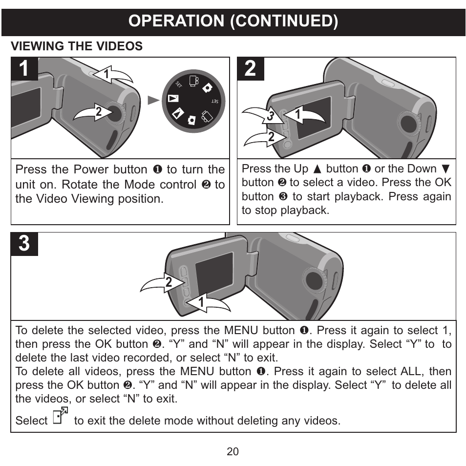 Operation (continued) | Memorex MCC215 User Manual | Page 21 / 48