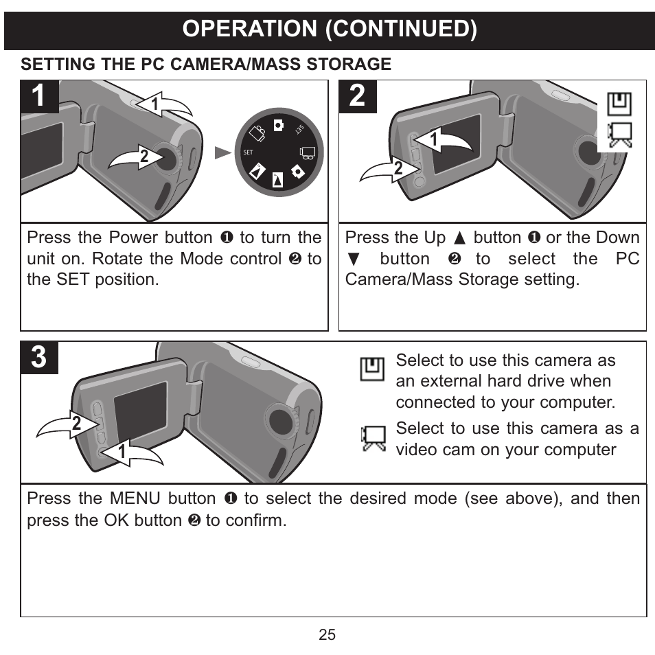 Operation (continued) | Memorex MCC215 User Manual | Page 26 / 48