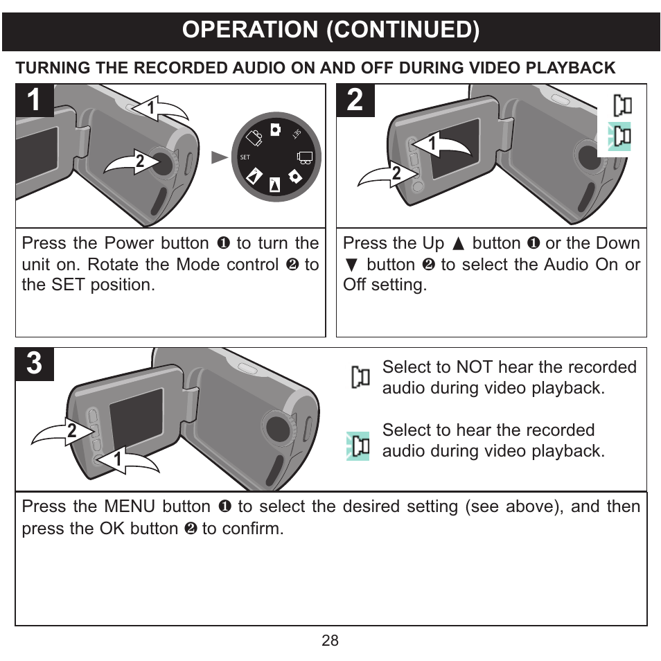 Operation (continued) | Memorex MCC215 User Manual | Page 29 / 48