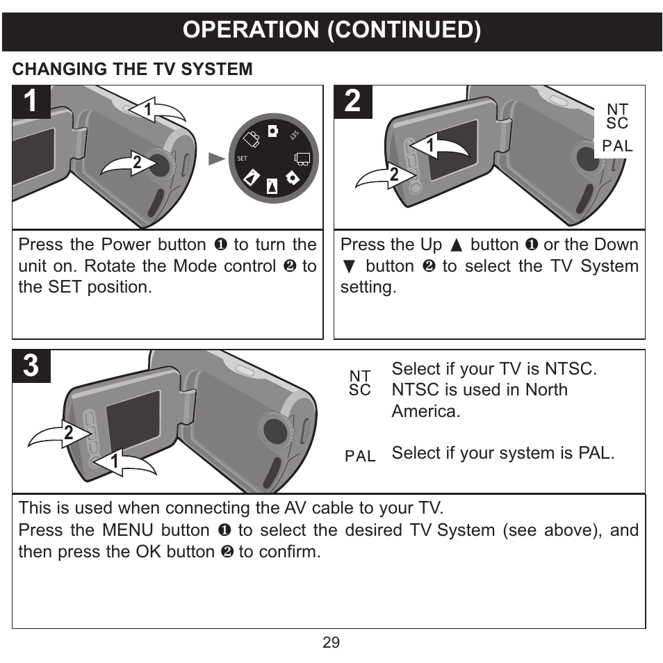 Operation (continued) | Memorex MCC215 User Manual | Page 30 / 48