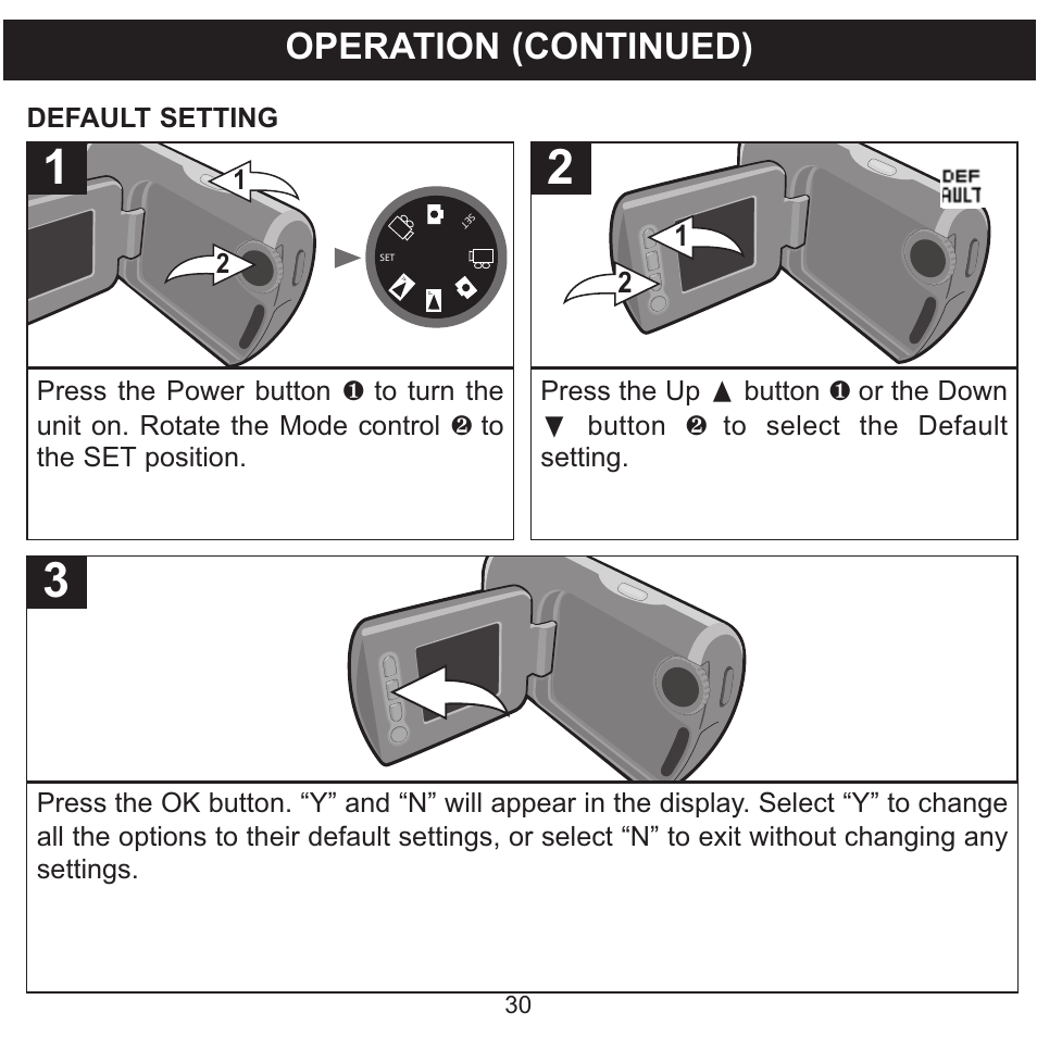 Operation (continued) | Memorex MCC215 User Manual | Page 31 / 48