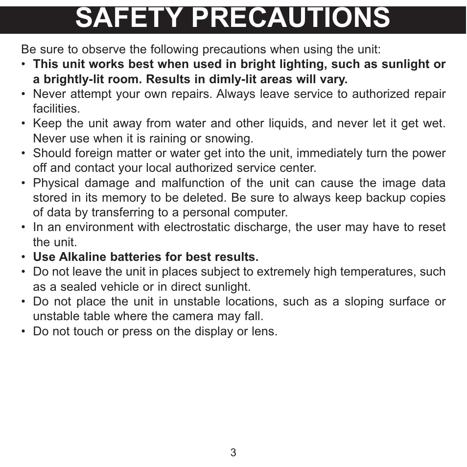Safety precautions | Memorex MCC215 User Manual | Page 4 / 48