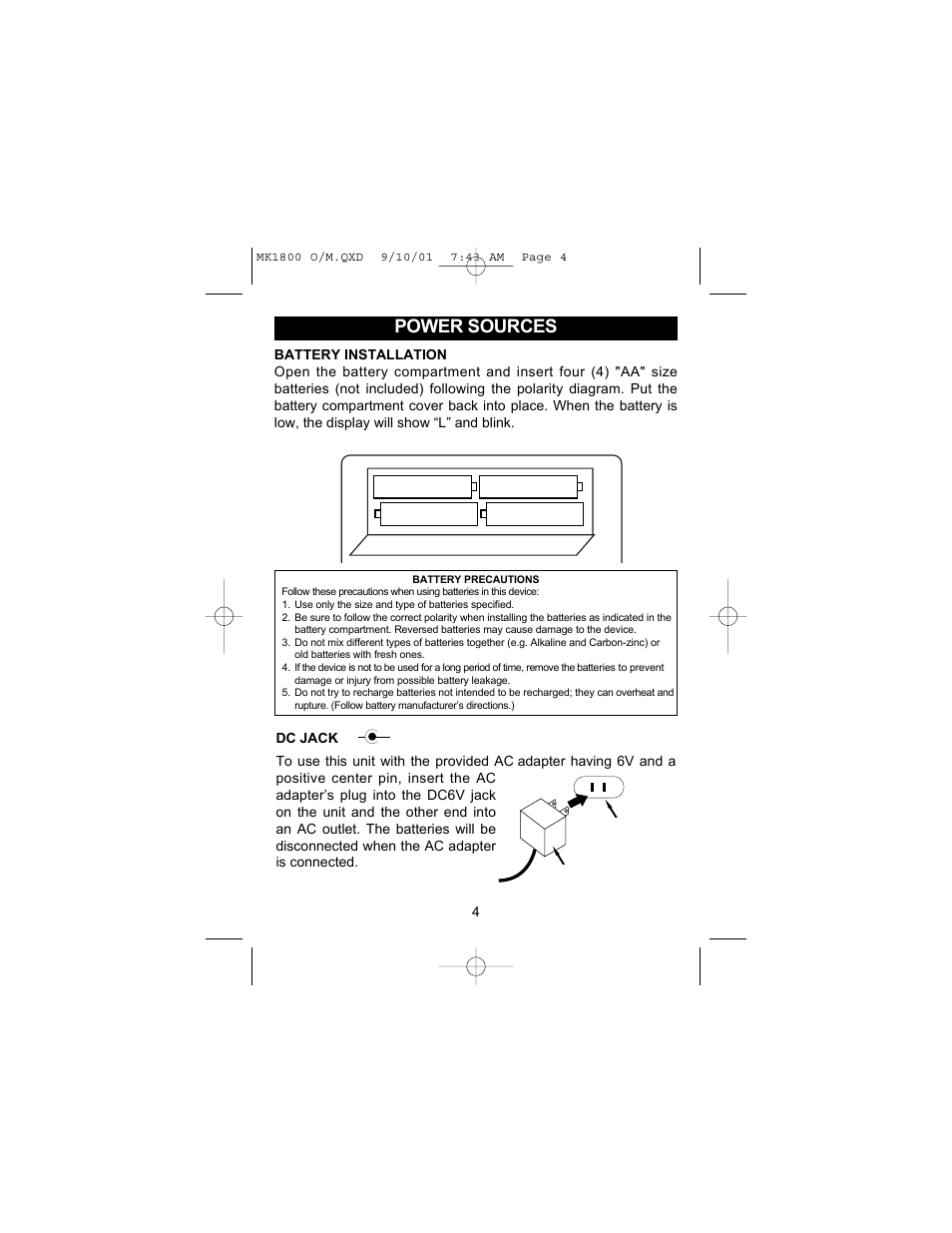 Memorex MK1800 User Manual | Page 5 / 12