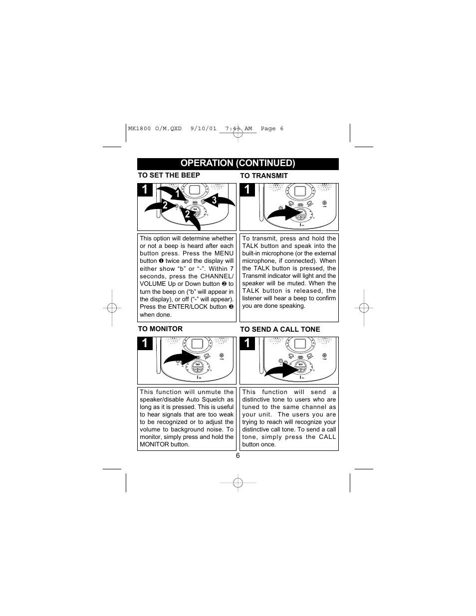 Memorex MK1800 User Manual | Page 7 / 12