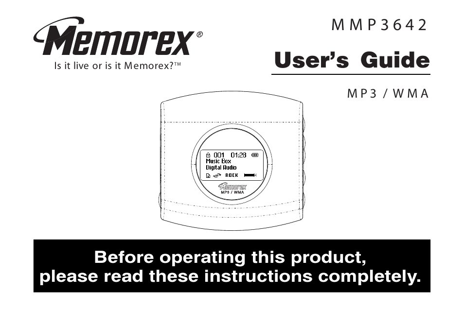 Memorex MMP3642 User Manual | 25 pages