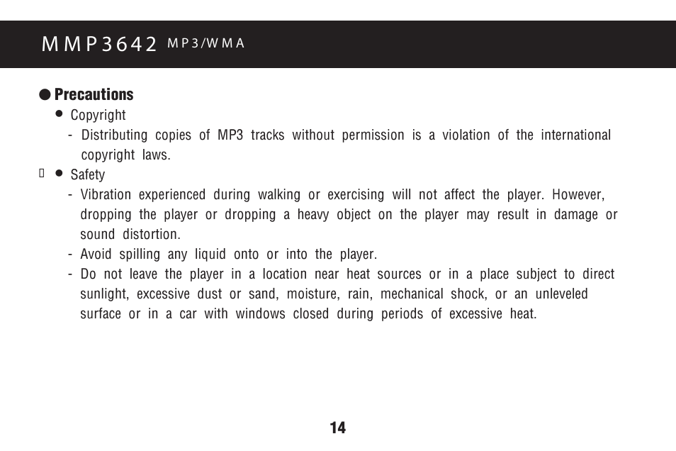M m p 3 6 4 2 | Memorex MMP3642 User Manual | Page 17 / 25