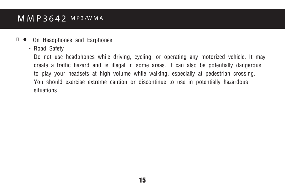 M m p 3 6 4 2 | Memorex MMP3642 User Manual | Page 18 / 25