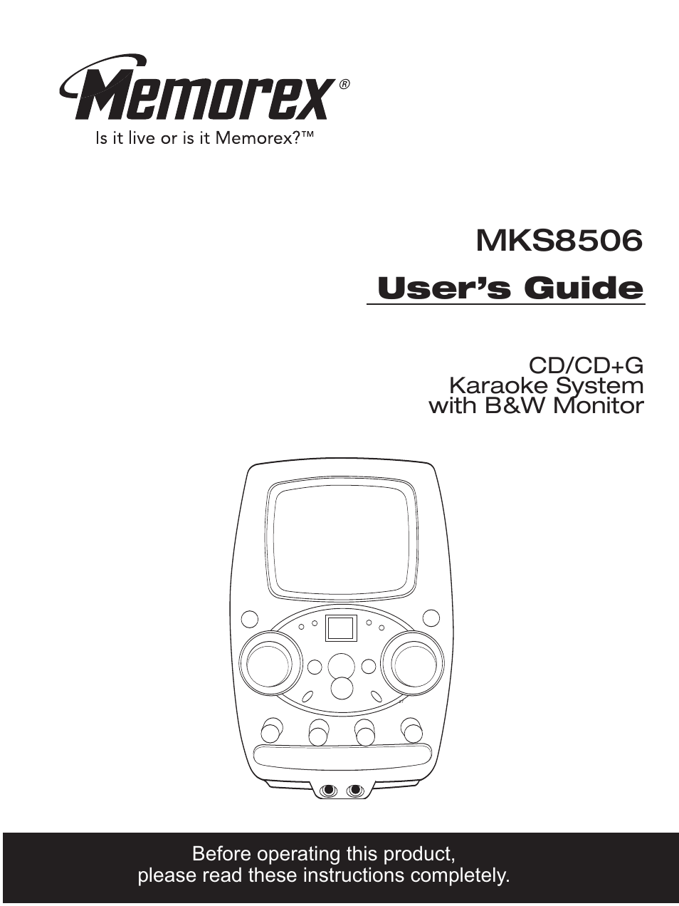 Memorex MKS8506 User Manual | 18 pages