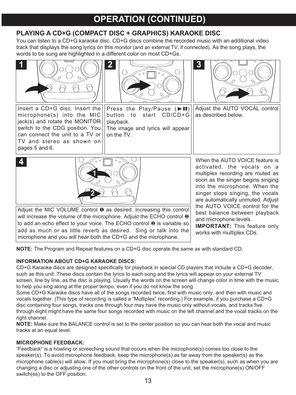 Operation (continued) | Memorex MKS8506 User Manual | Page 14 / 18