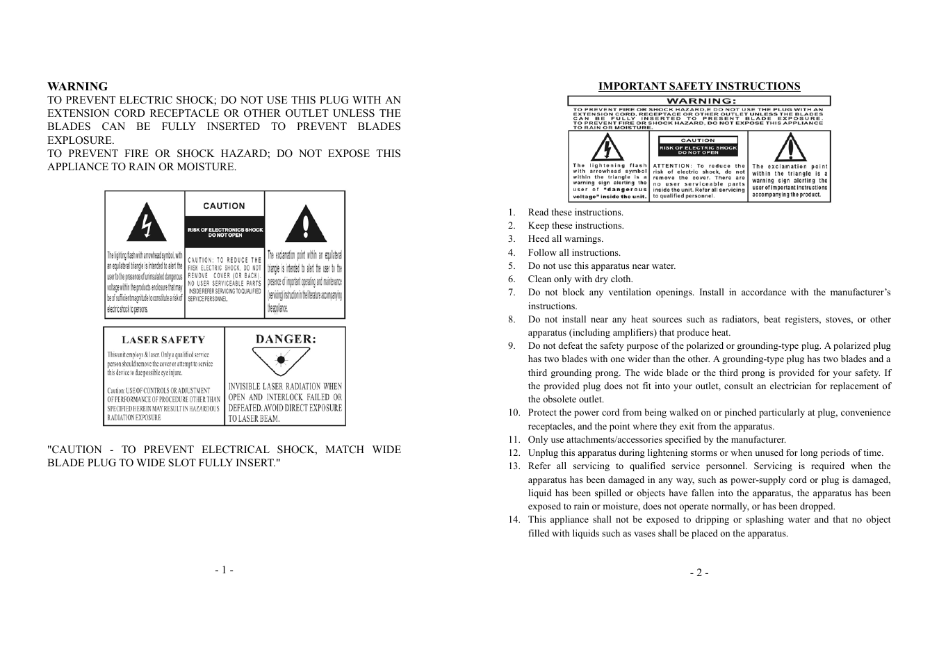 Memorex MX9790 User Manual | Page 2 / 6