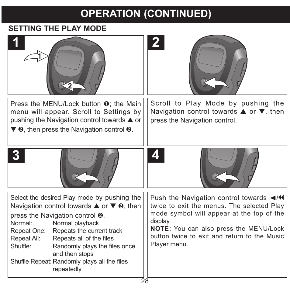 Operation (continued) | Memorex 8564 User Manual | Page 29 / 42