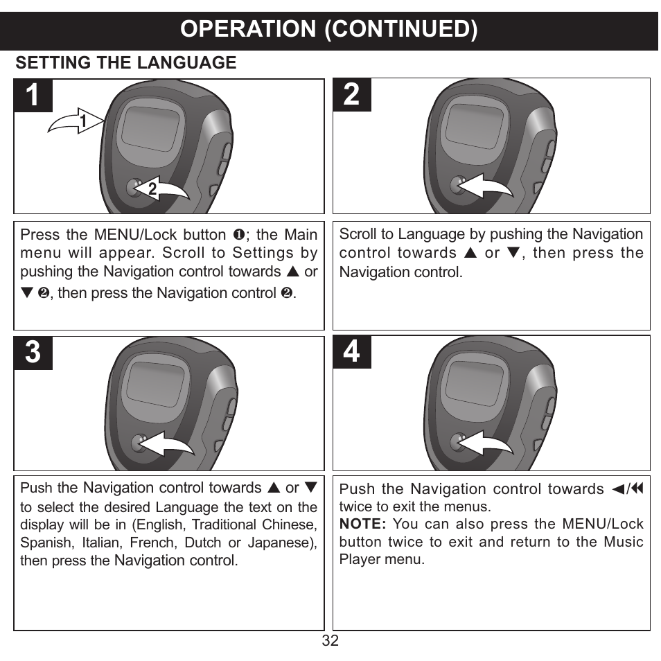 Operation (continued) | Memorex 8564 User Manual | Page 33 / 42
