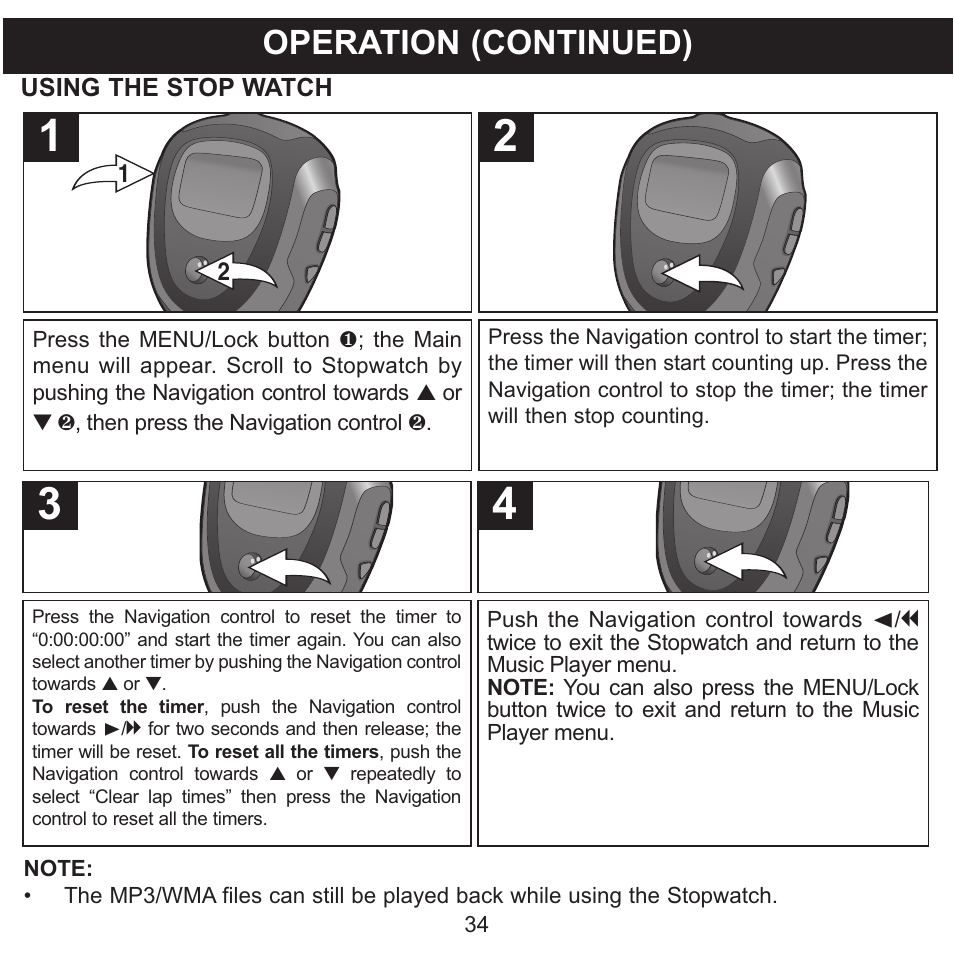 Operation (continued) | Memorex 8564 User Manual | Page 35 / 42