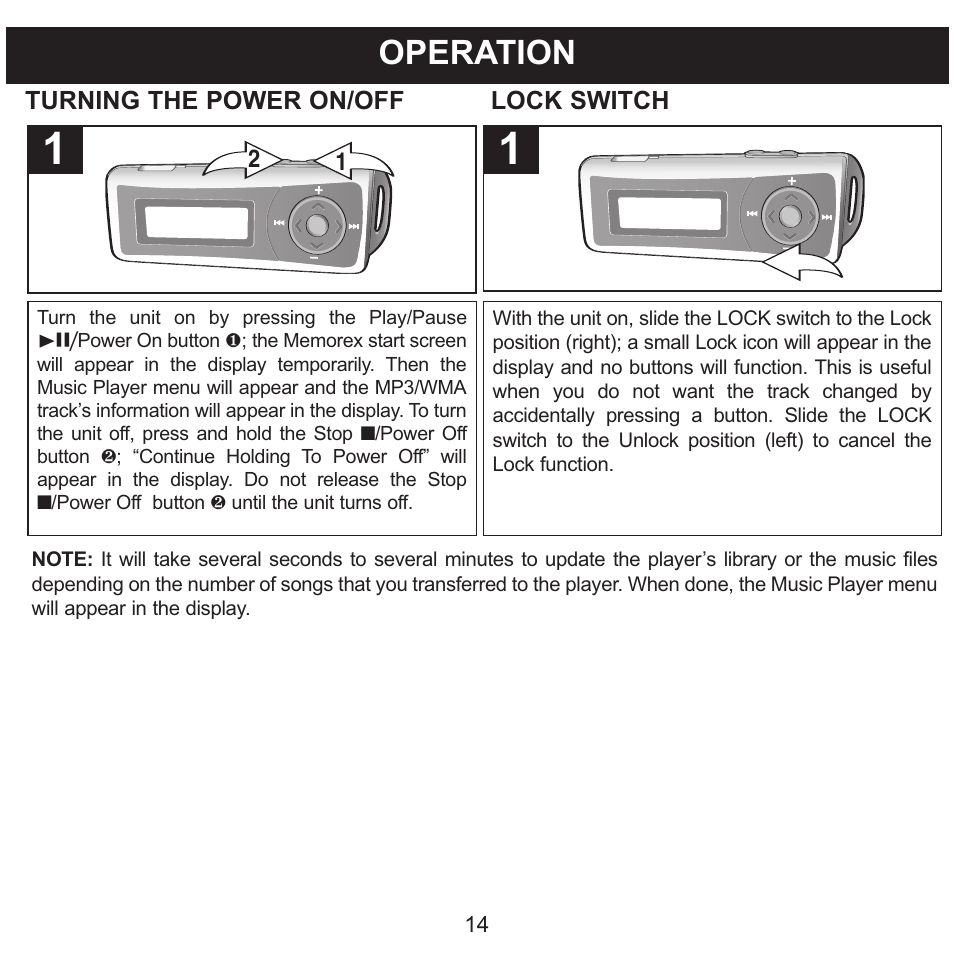 Operation | Memorex MMP3780 User Manual | Page 15 / 74