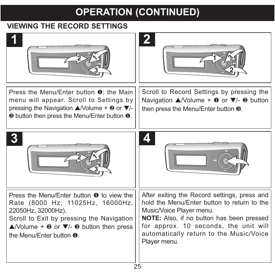 Operation (continued) | Memorex MMP3780 User Manual | Page 26 / 74