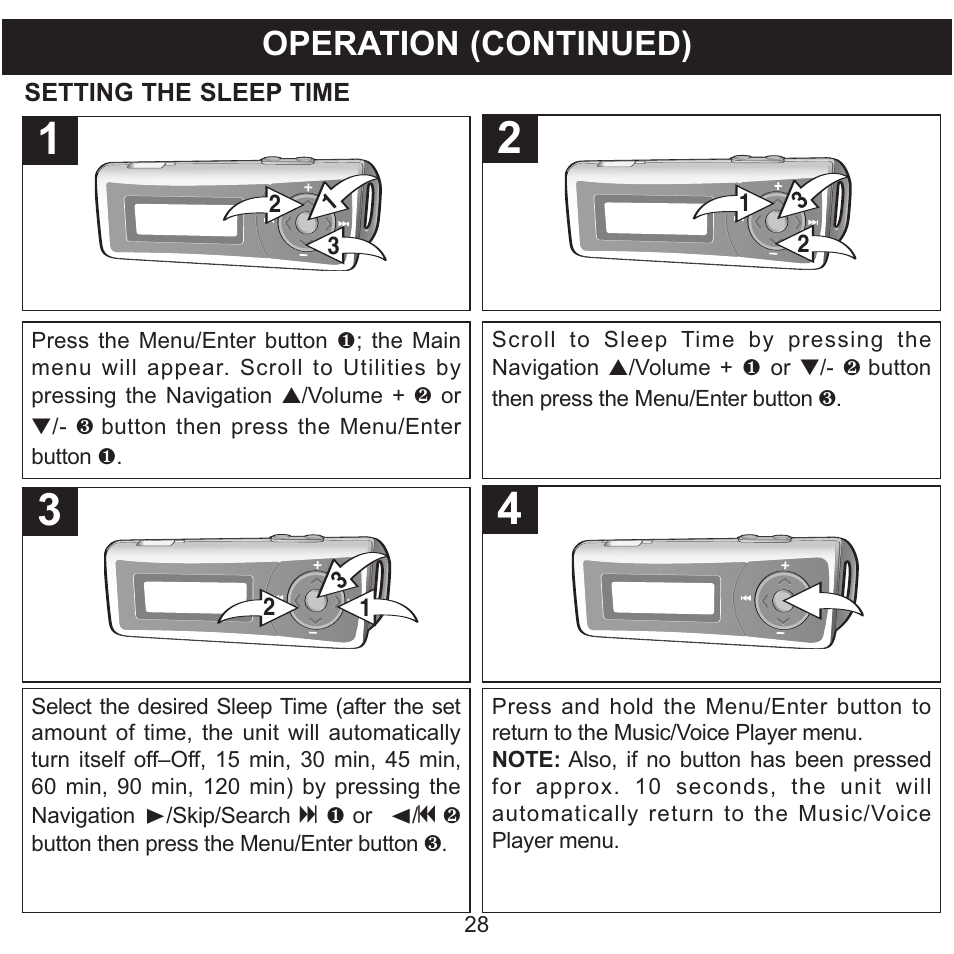 Operation (continued) | Memorex MMP3780 User Manual | Page 29 / 74