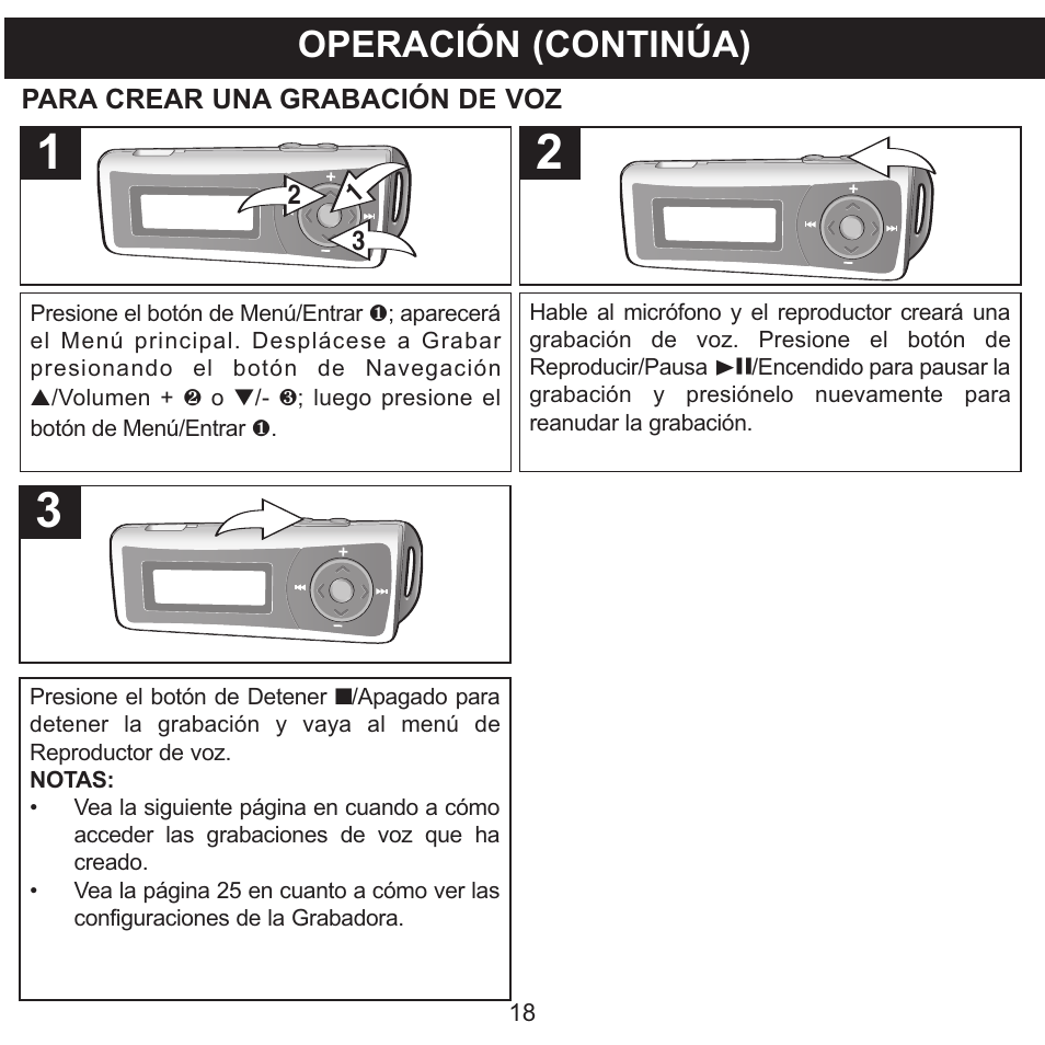 Operación (continúa) | Memorex MMP3780 User Manual | Page 55 / 74