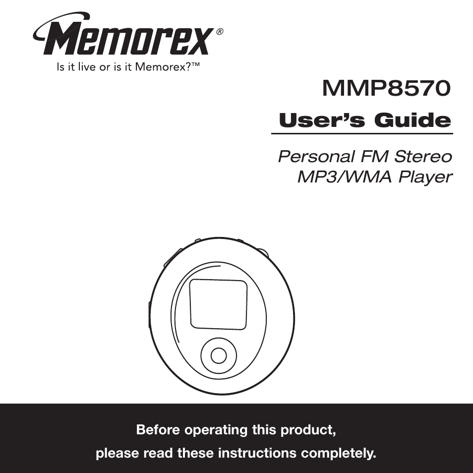 Memorex MMP8570 User Manual | 34 pages