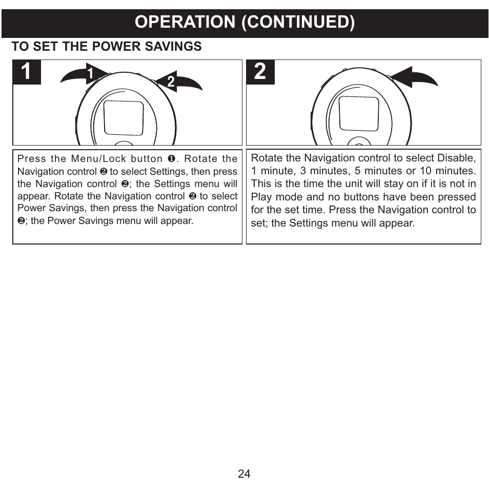 Operation (continued) | Memorex MMP8570 User Manual | Page 25 / 34