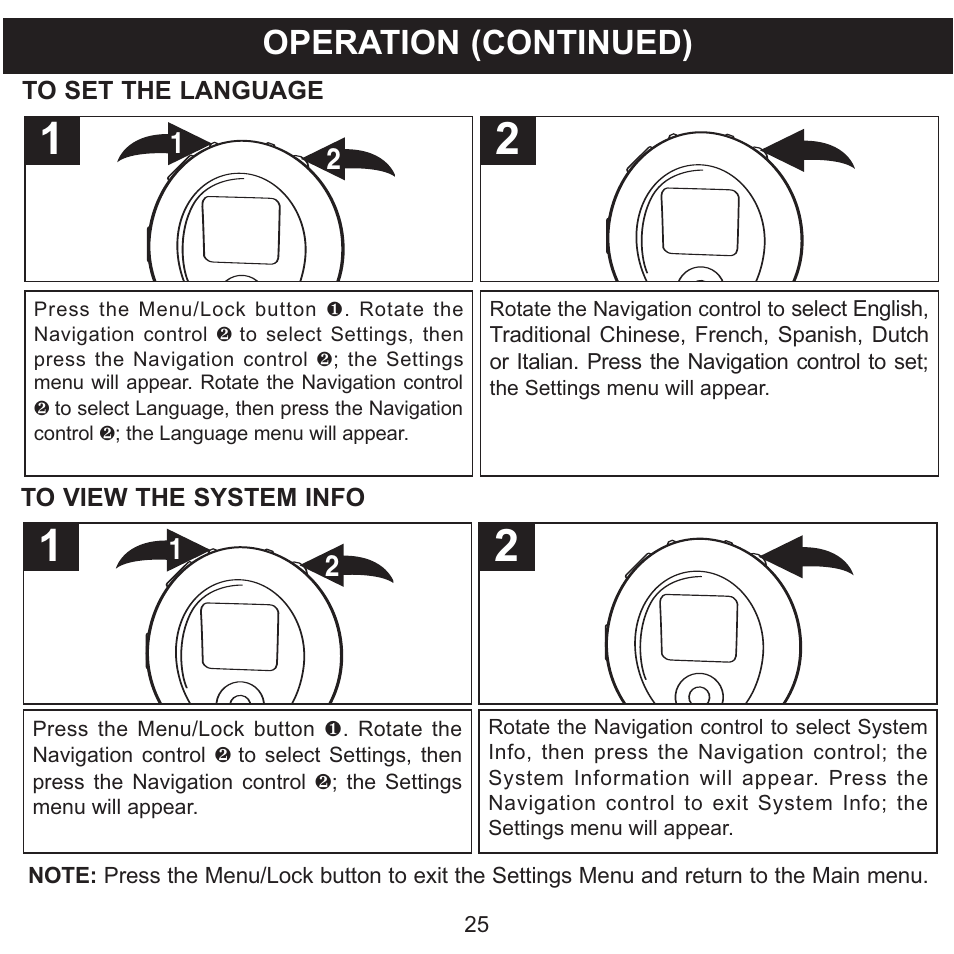 Operation (continued) | Memorex MMP8570 User Manual | Page 26 / 34