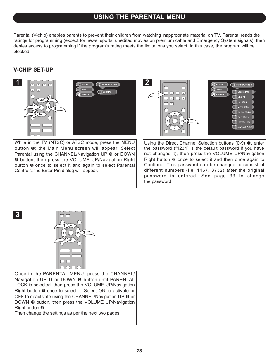 Using the parental menu | Memorex MLT1912 User Manual | Page 29 / 82