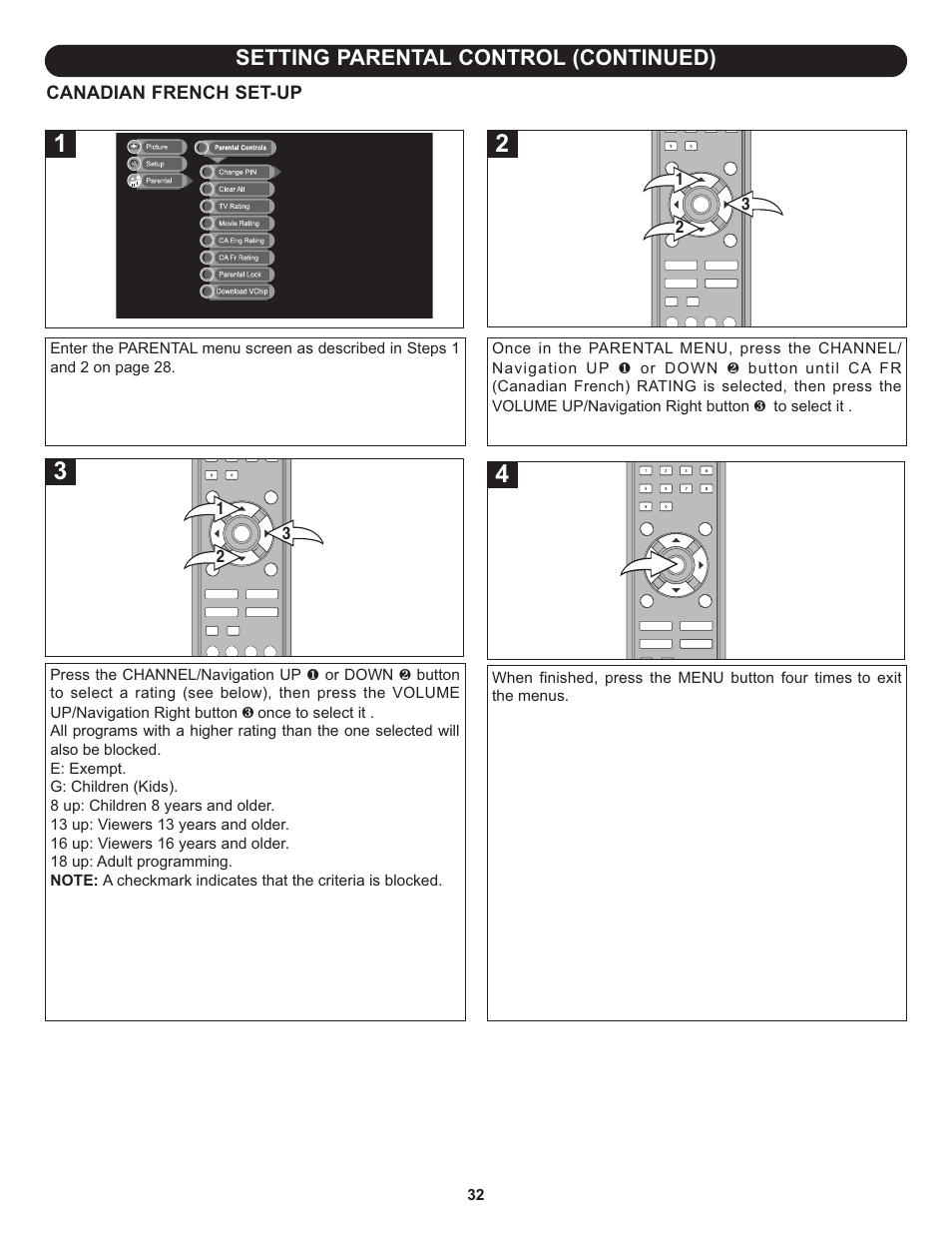 Setting parental control (continued) | Memorex MLT1912 User Manual | Page 33 / 82