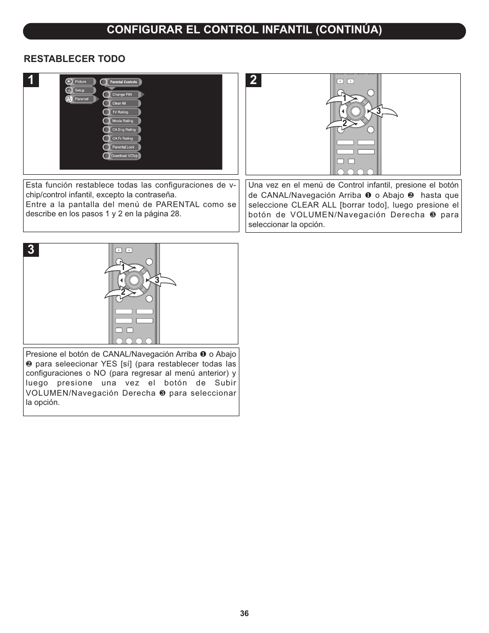 Configurar el control infantil (continúa) | Memorex MLT1912 User Manual | Page 77 / 82