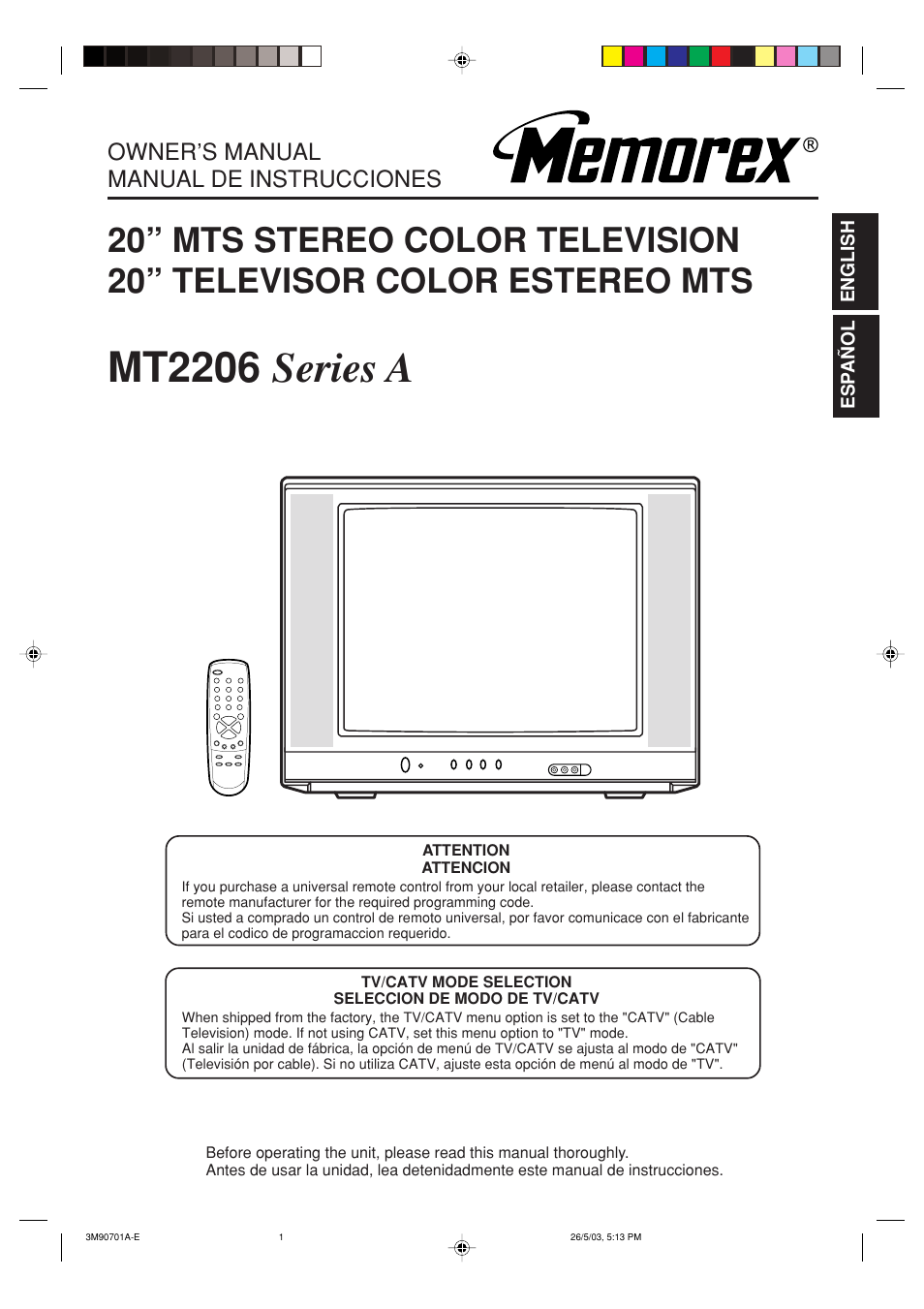 Memorex MT2206 User Manual | 48 pages