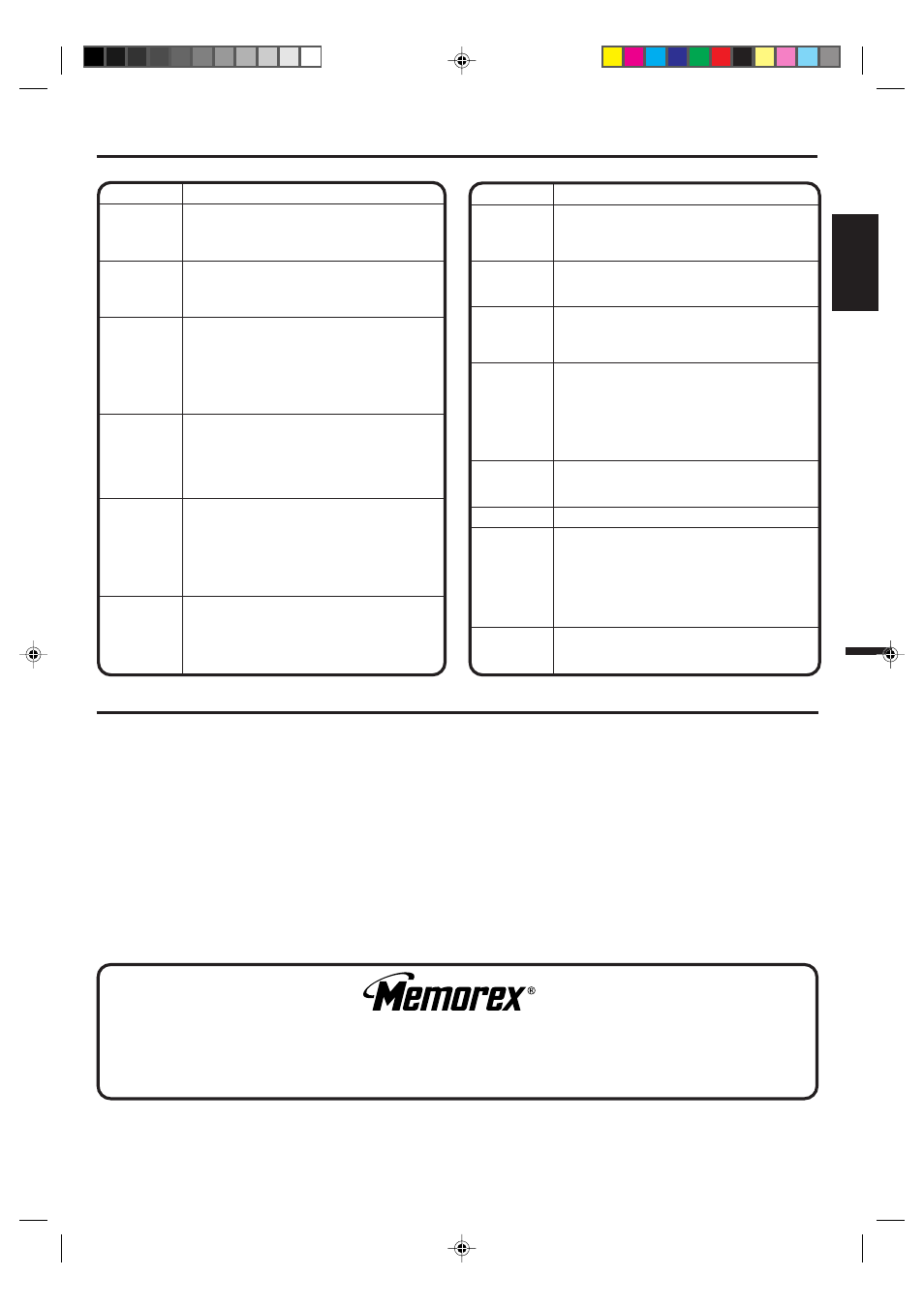 Troubleshooting guide, Specifications, English | Accessory | Memorex MT2206 User Manual | Page 35 / 48