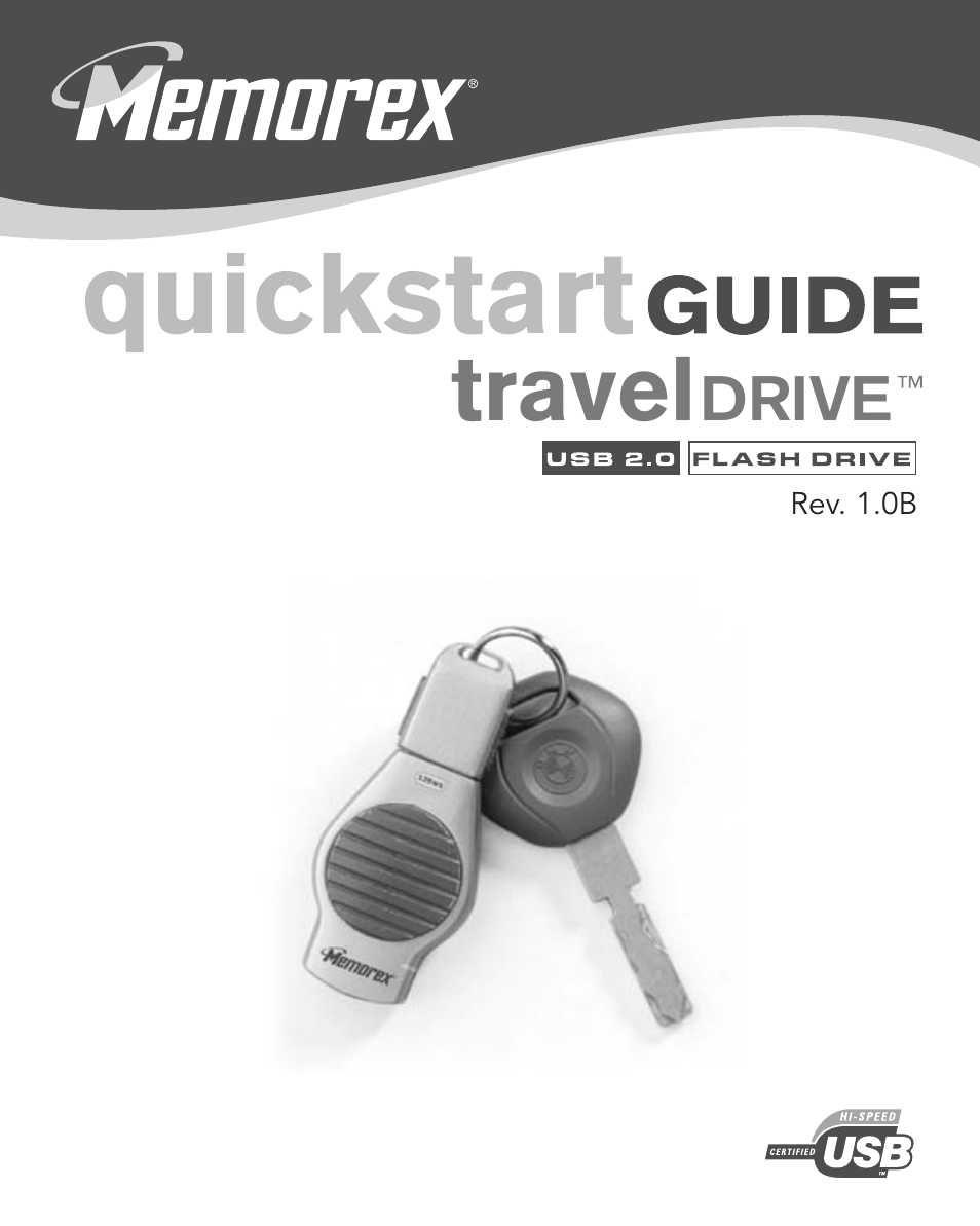 Memorex TravelDrive USB Flash Drive User Manual | 4 pages