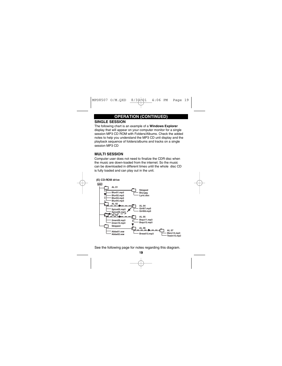 Operation (continued) | Memorex MPD8507CP User Manual | Page 20 / 23