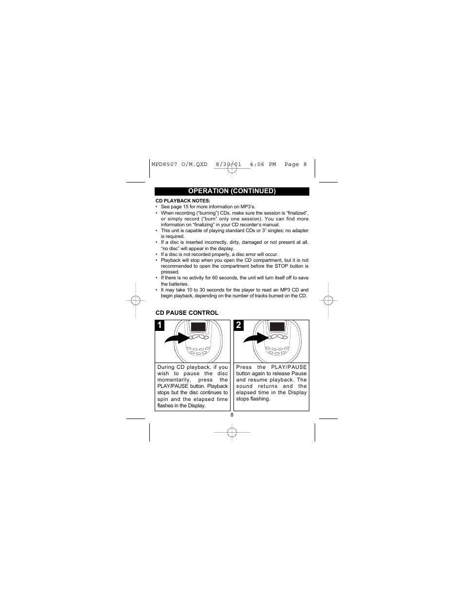 Memorex MPD8507CP User Manual | Page 9 / 23