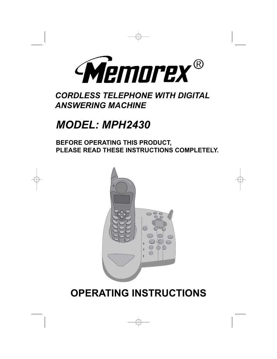 Memorex MPH2430 User Manual | 50 pages