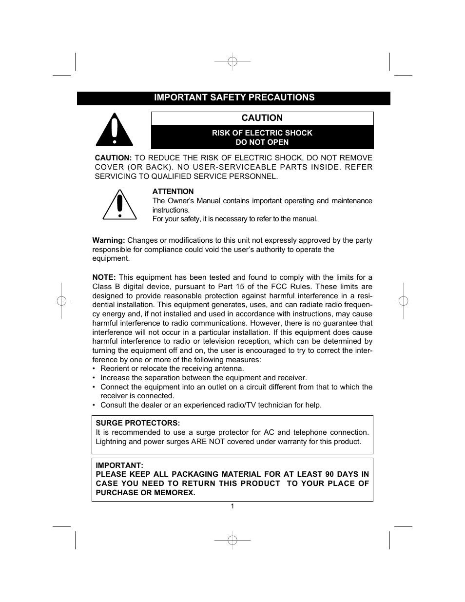 Memorex MPH2430 User Manual | Page 2 / 50