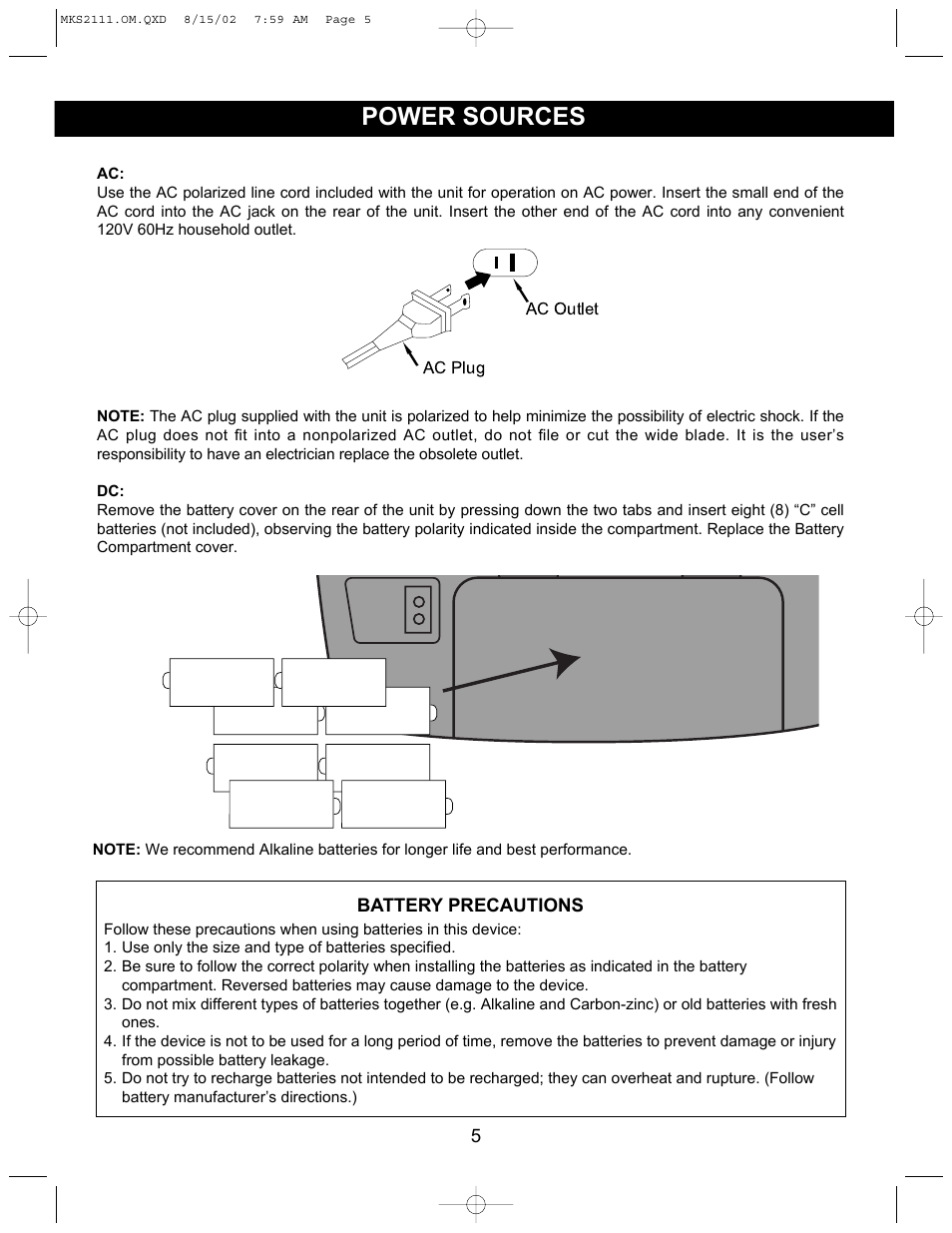 Memorex MKS2111 User Manual | Page 6 / 18
