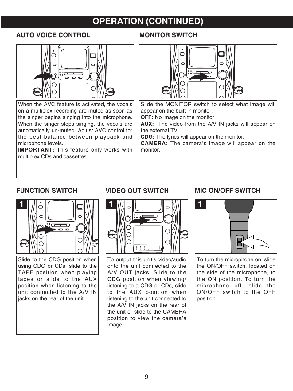 Operation (continued) | Memorex MKS8503 User Manual | Page 10 / 25
