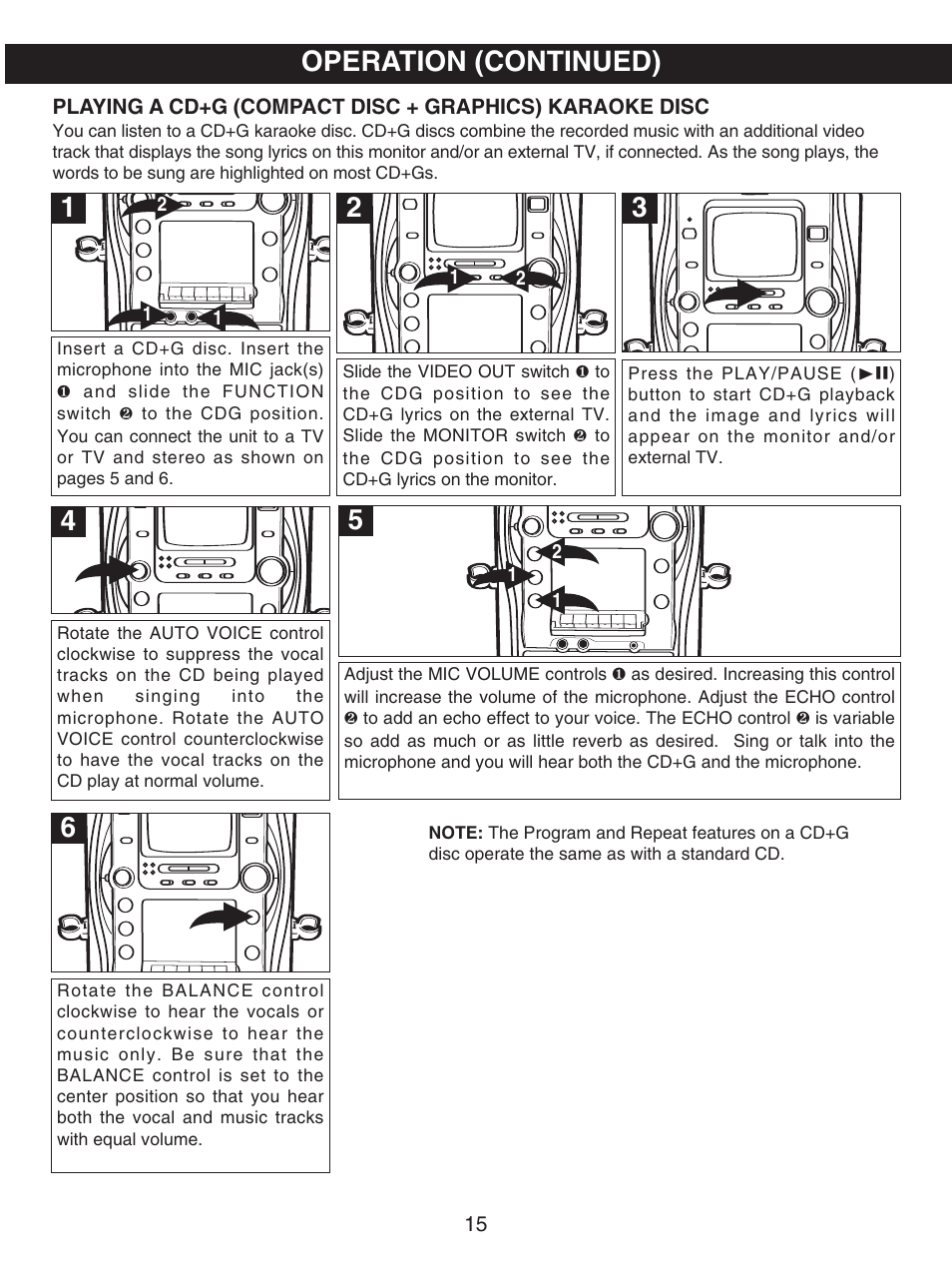 5operation (continued) | Memorex MKS8503 User Manual | Page 16 / 25