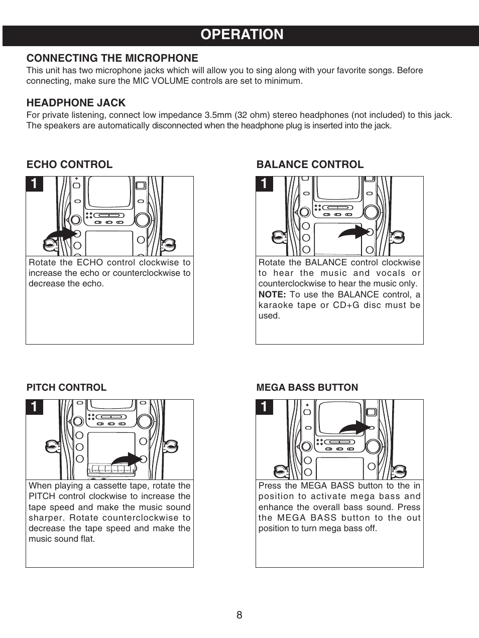 Operation | Memorex MKS8503 User Manual | Page 9 / 25