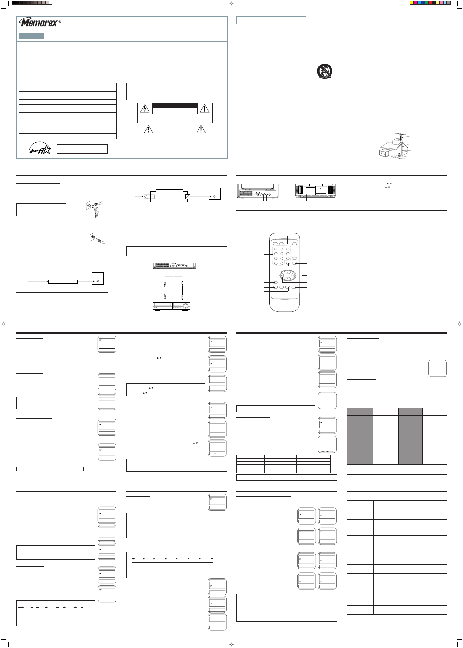 Memorex MT1190C User Manual | 1 page