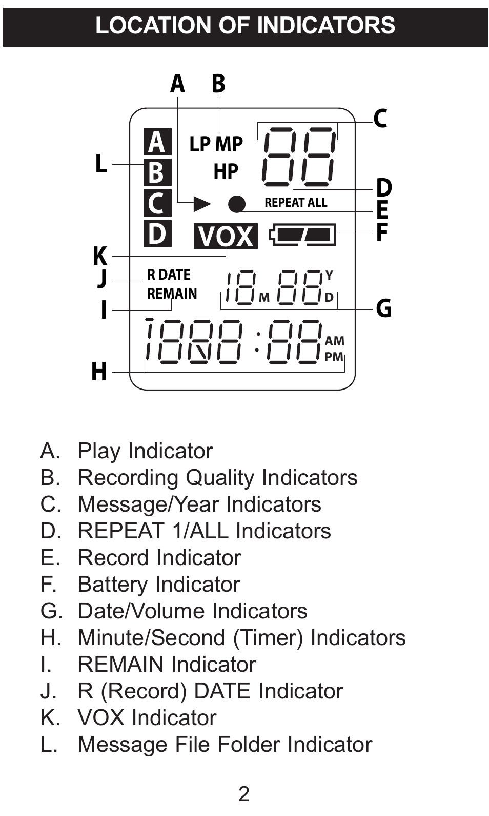 A b c d, Lc f e d, Ah k j i | Memorex MB2059B User Manual | Page 3 / 60