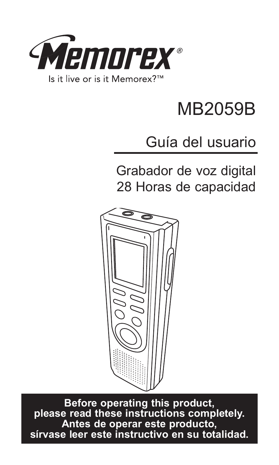 Mb2059b, Guía del usuario | Memorex MB2059B User Manual | Page 31 / 60