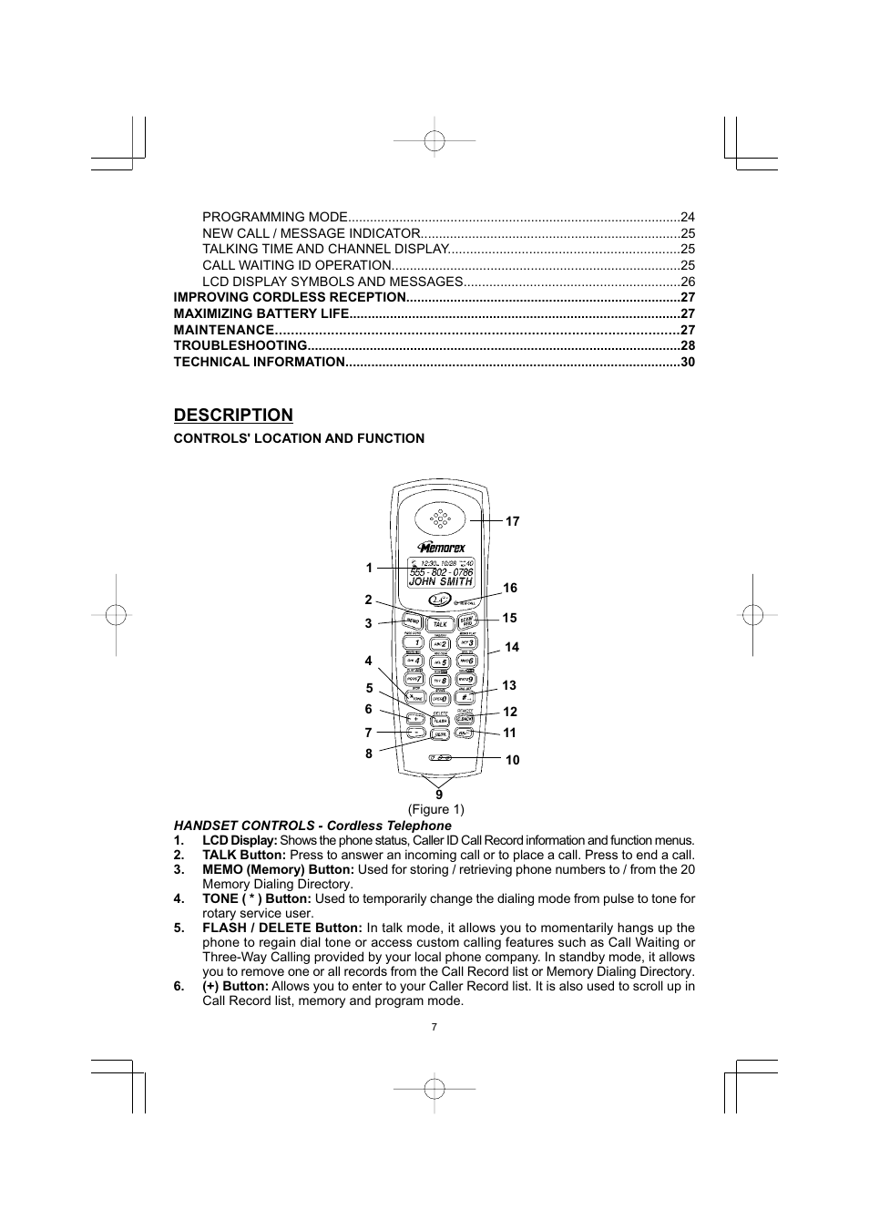 Description | Memorex MPH7895 User Manual | Page 8 / 32